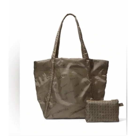 Victoria’s Secret PINK Olive Green Weekender Bag - Picture 3 of 5